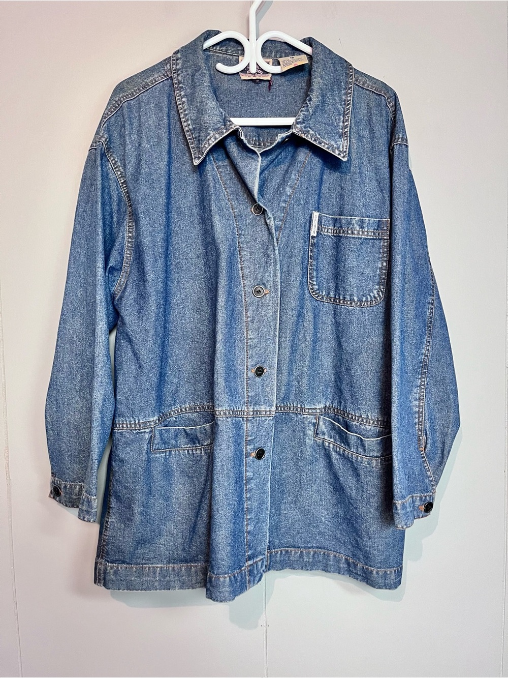 Vintage 90s Nevada Jeanswear Denim Chore Jacket Women’s 16